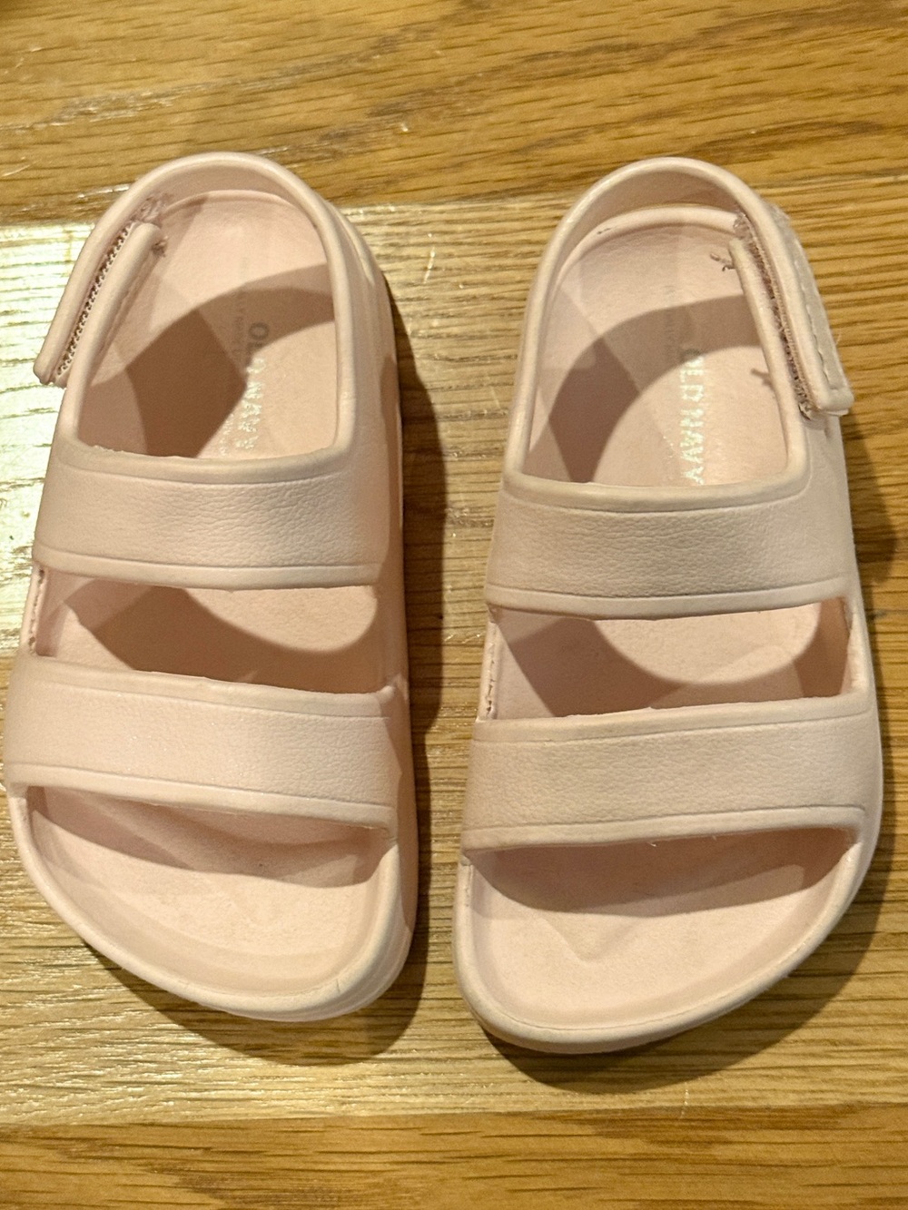 Size 5 toddler Light Pink Double-Strap Kids Sandals